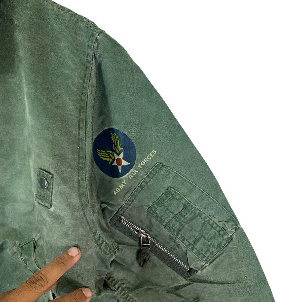 Alpha Industries VINTAGE HOUSTON B-15 BOMBER ZIPPER JACKET Size US M / EU 48-50 / 2 - 6 Thumbnail