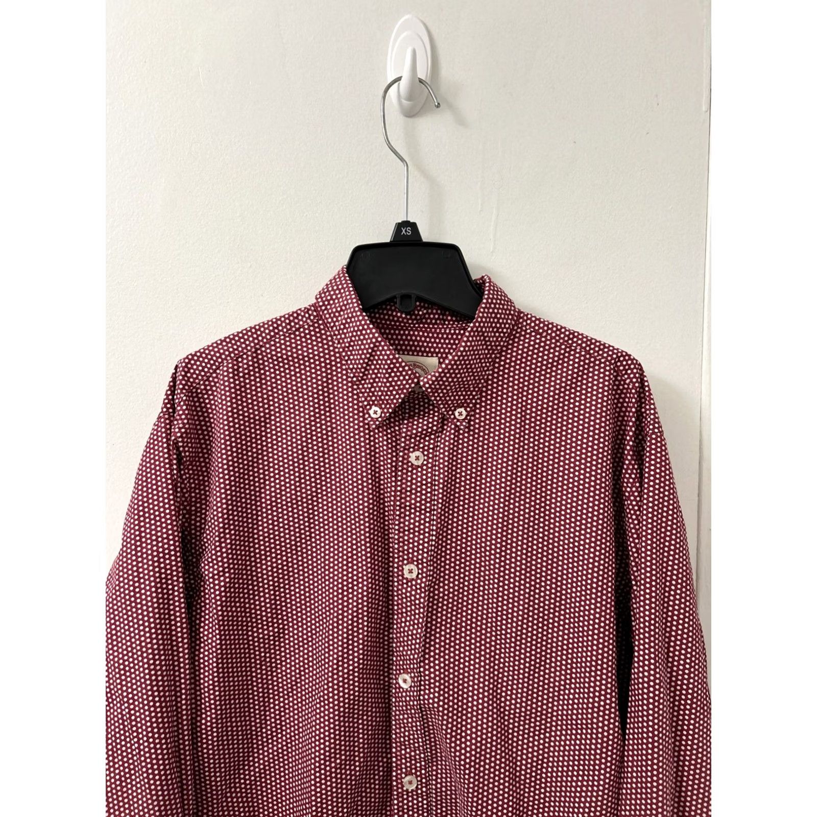 Brooks Brothers Brooks Brothers Red Fleece Shirt Mens L Red Polka Dot Button-Down L/S Size US L / EU 52-54 / 3 - 2 Thumbnail