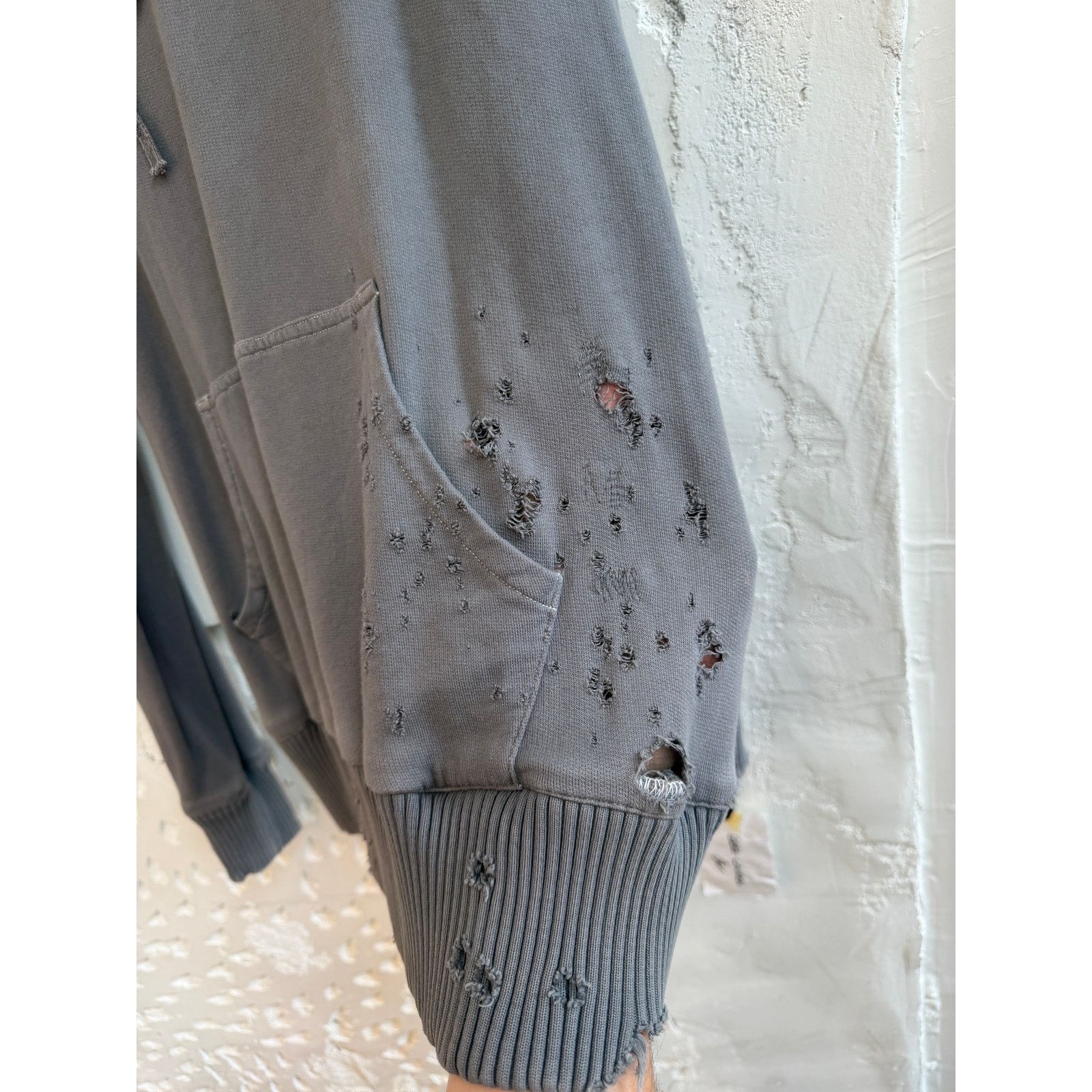 Greg Lauren Greg Lauren SAMPLE Destroyed Fleece Hoodie Size US L / EU 52-54 / 3 - 3 Thumbnail