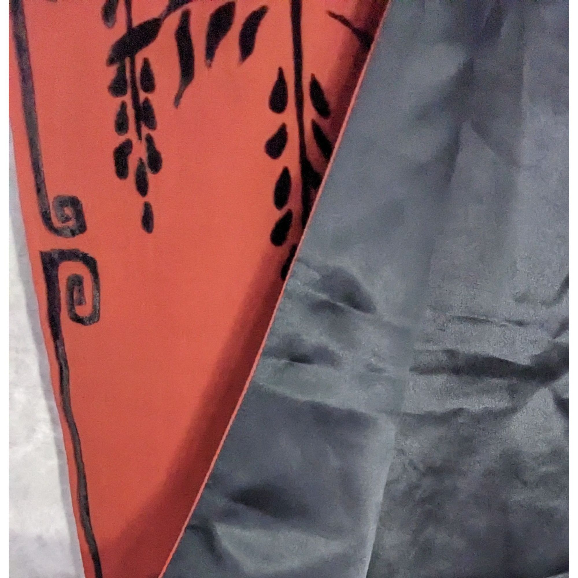 Other Vintage 90s Gothic Burnt Velvet Scarf With Intricate Butterf Size ONE SIZE - 10 Thumbnail