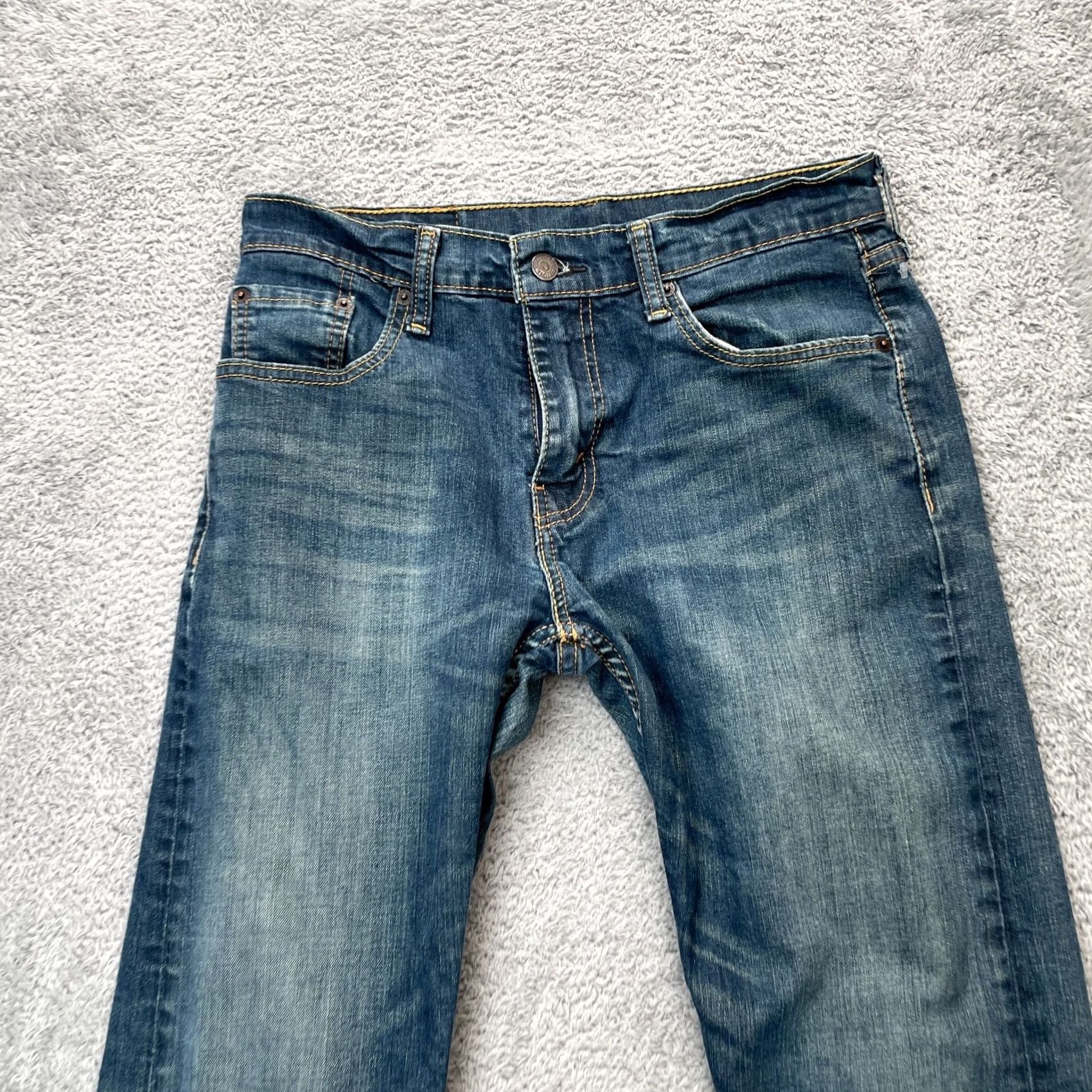 Levi's Levi's 502 Jeans Mens 30x30 Blue Tapered Denim Cotton Stretch Logo 5-Pocket Regular Fit Jeans Mens Blue Denim Logo Tapered 30x30 Size US 30 / EU 46 - 6 Thumbnail