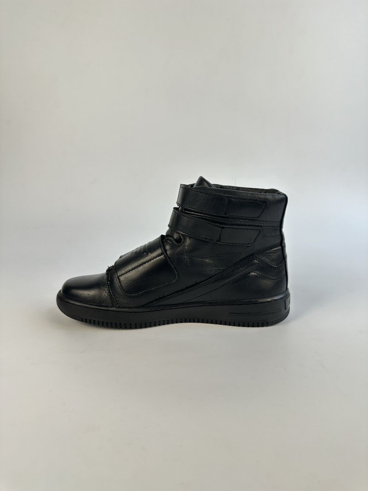Armani ARMANI JUNIOR Black Leather High Top Ankle Boots Sneakers 37 Size US 7 / IT 37 - 11 Thumbnail