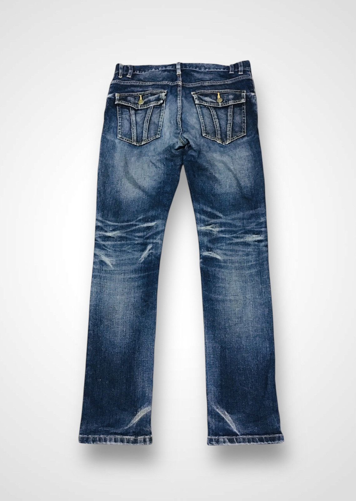 Michel Klein Michel Klein Homme Distressed Jeans (15) Size US 34 / EU 50 - 2 Thumbnail