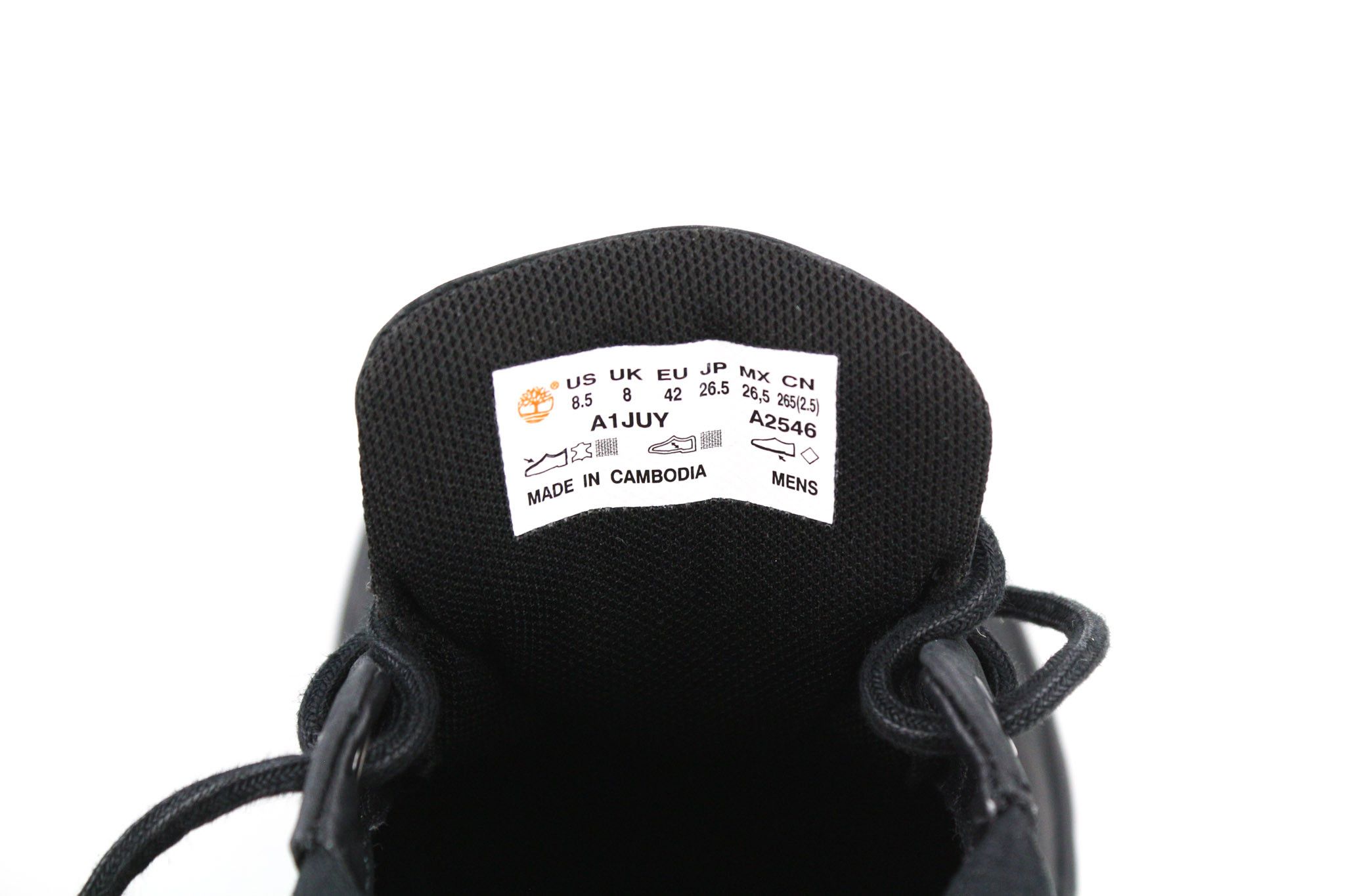 Timberland A1JUY UK8 Black Sensorflex Leather Logo Boots 79973 Size US 8.5 / EU 41-42 - 10 Thumbnail