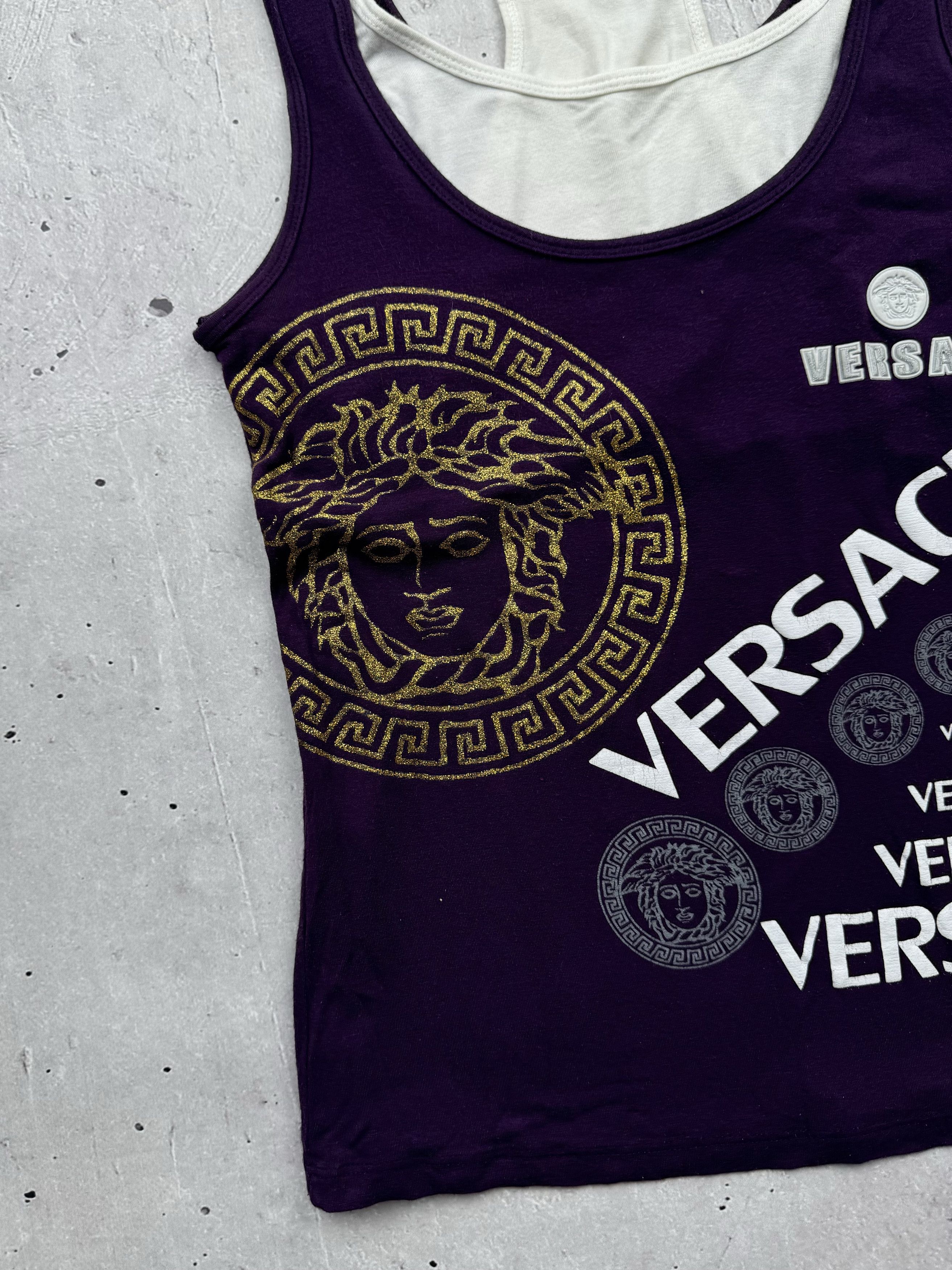 Versace × Vintage Versace Vintage Printed Double Tank Top Size M / US 6-8 / IT 42-44 - 2 Thumbnail