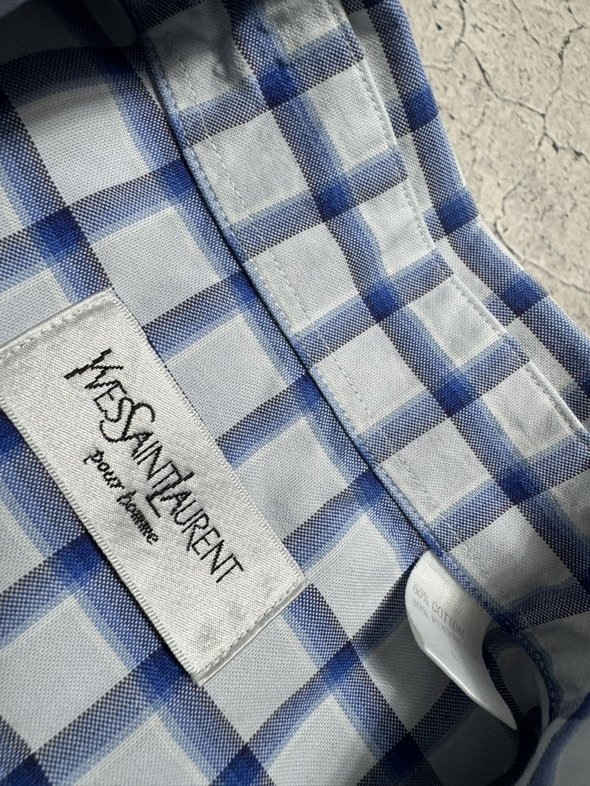 Yves Saint Laurent Yves Saint Laurent YSL Luxury Button Up Vintage Shirt Size US L / EU 52-54 / 3 - 7 Thumbnail