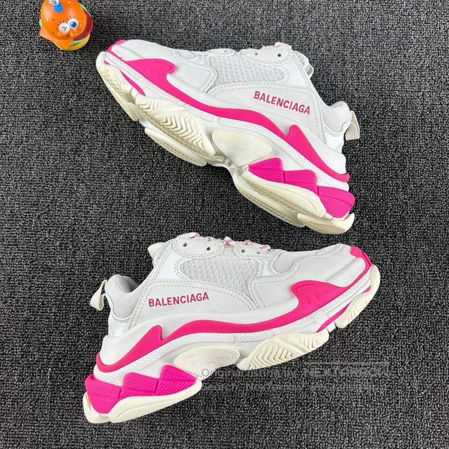 Balenciaga balenciaga triples pink and white sneakers. Size US 5 / IT 35 - 4 Thumbnail