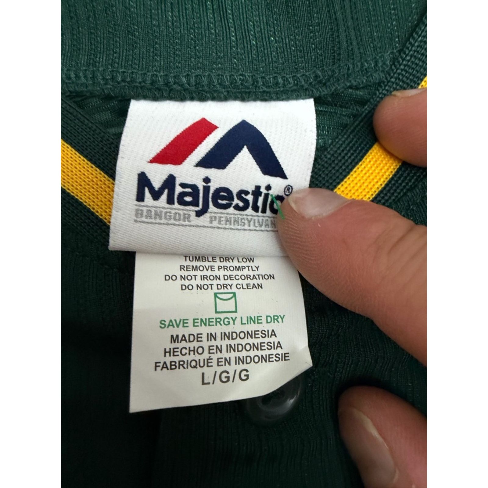 Majestic Majestic Cool Base Ribbed Men's Baseball Jersey Oakland NWOT Size US L / EU 52-54 / 3 - 4 Thumbnail