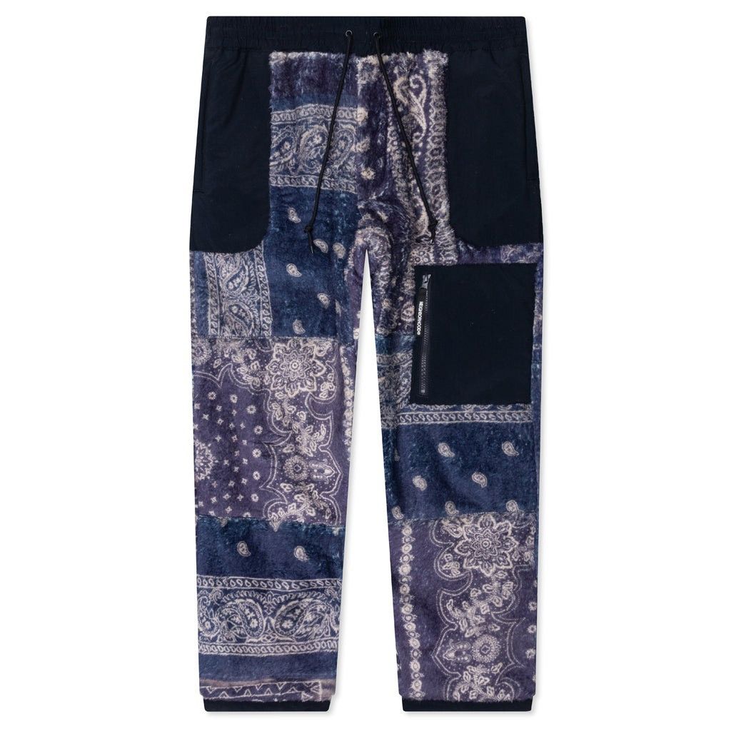 Japanese Brand × Neighborhood NEIGHBORHOOD BANDANA PATTERN FLEECE PANTS BLACK Size US 31 - 2 Thumbnail