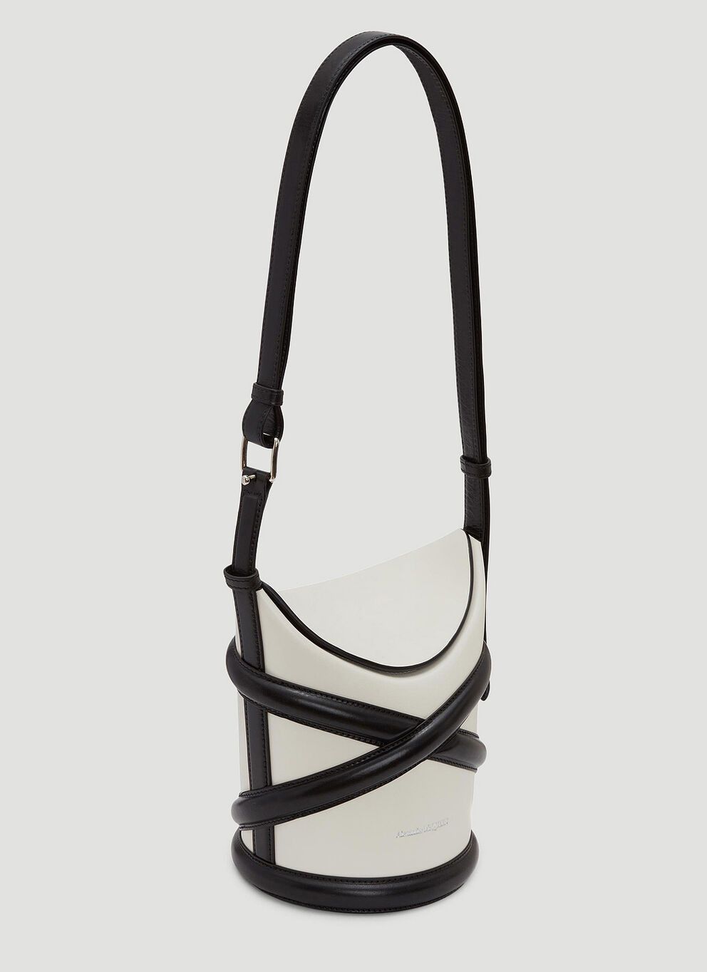 Alexander McQueen o1w1db10925 Size: OS/The Curve in Black/White Size ONE SIZE - 4 Thumbnail