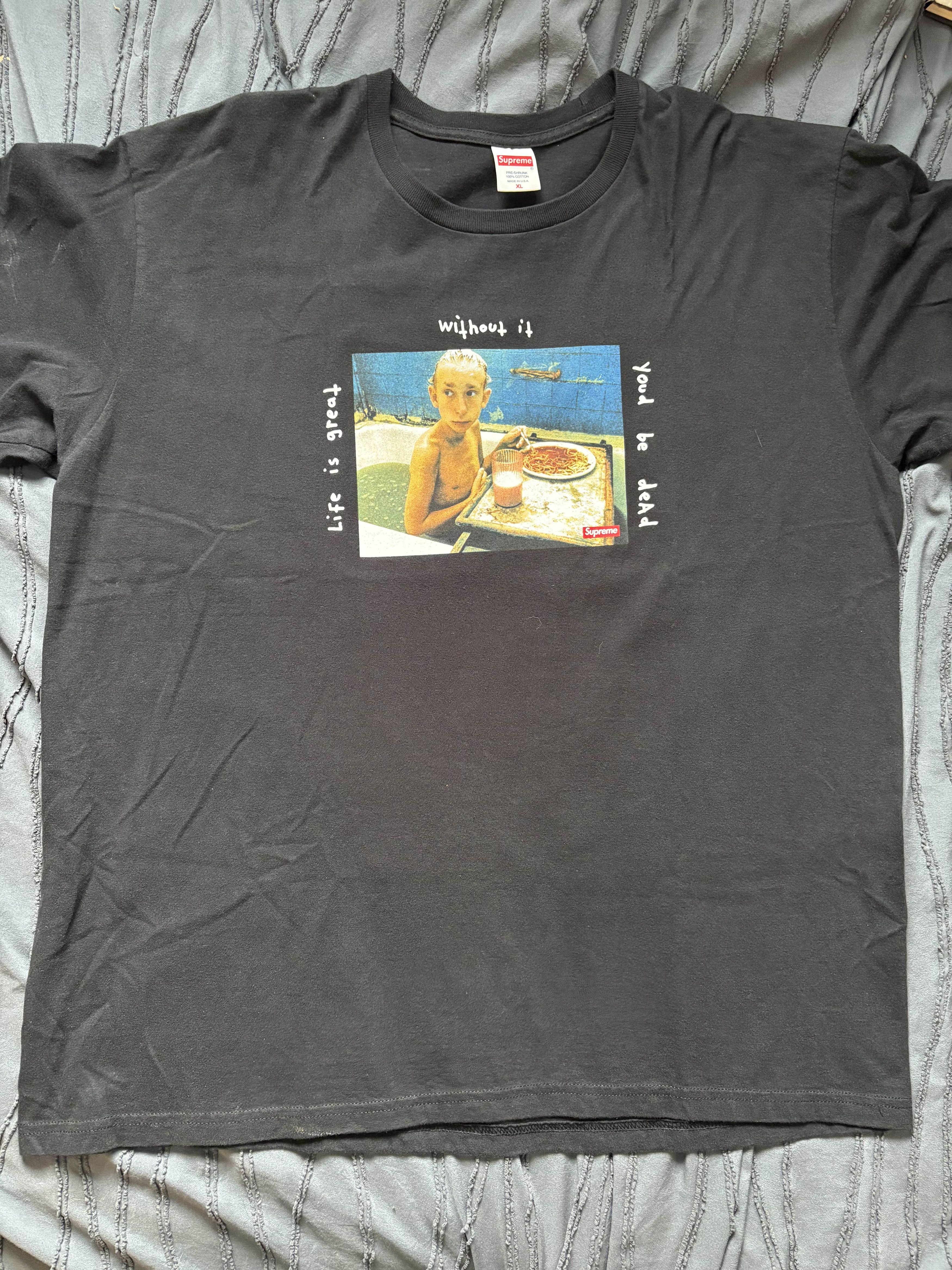 Supreme Gummo “Life Is Great” Tee – Black – XL (SS22)