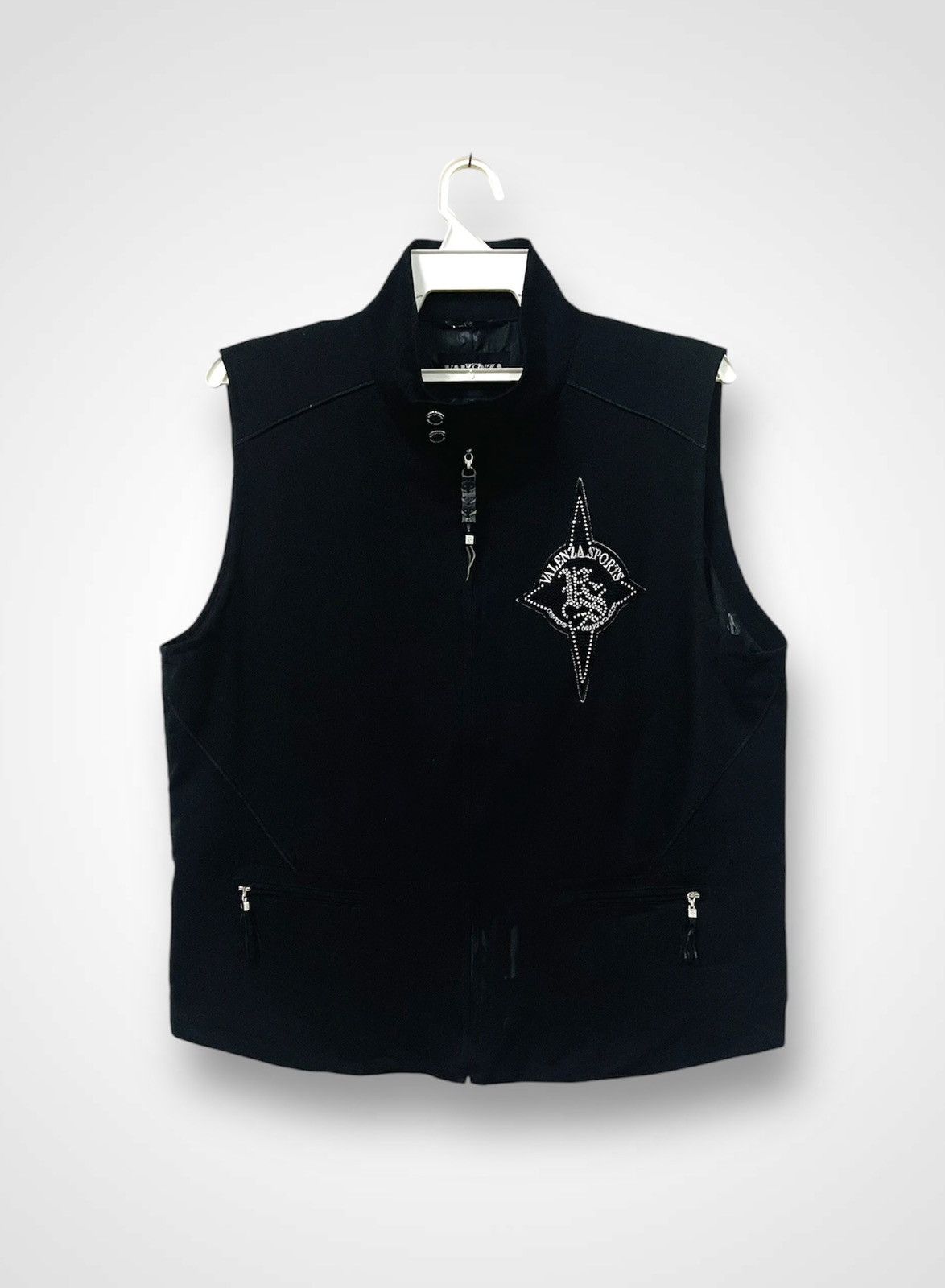 Japanese Brand Valenza Sport Zipper Vest Jacket Size L / US 10 / IT 46 - 1 Thumbnail