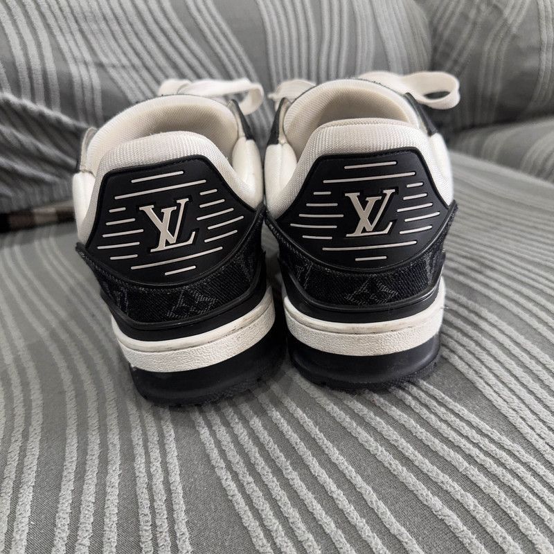 Louis Vuitton Louis Vuitton Trainer Panda Low-Top Sneakers -2508 Size US 8.5 / IT 38.5 - 3 Thumbnail