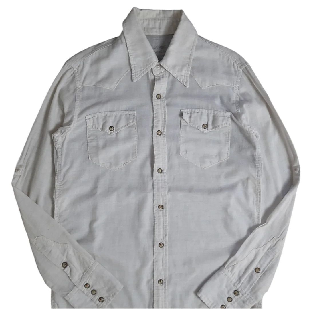 14th Addiction × KMRii × Le Grande Bleu (L.G.B.) G.O.A goa Pearl Snap Button Linen Shirt Size US M / EU 48-50 / 2 - 4 Thumbnail