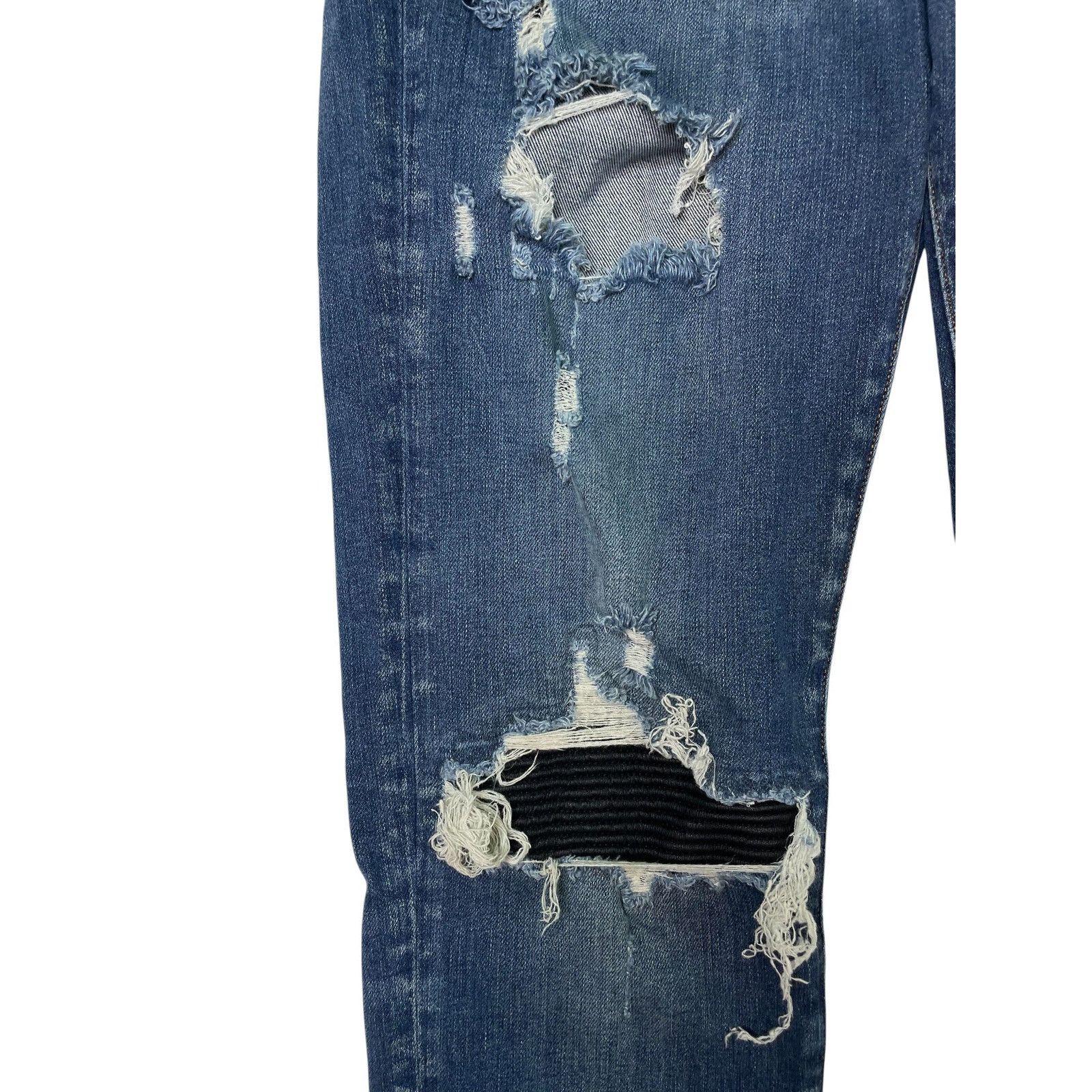 Amiri Amiri 'Patch MX1' Dark Wash & Black Jeans Size US 36 / EU 52 - 4 Thumbnail