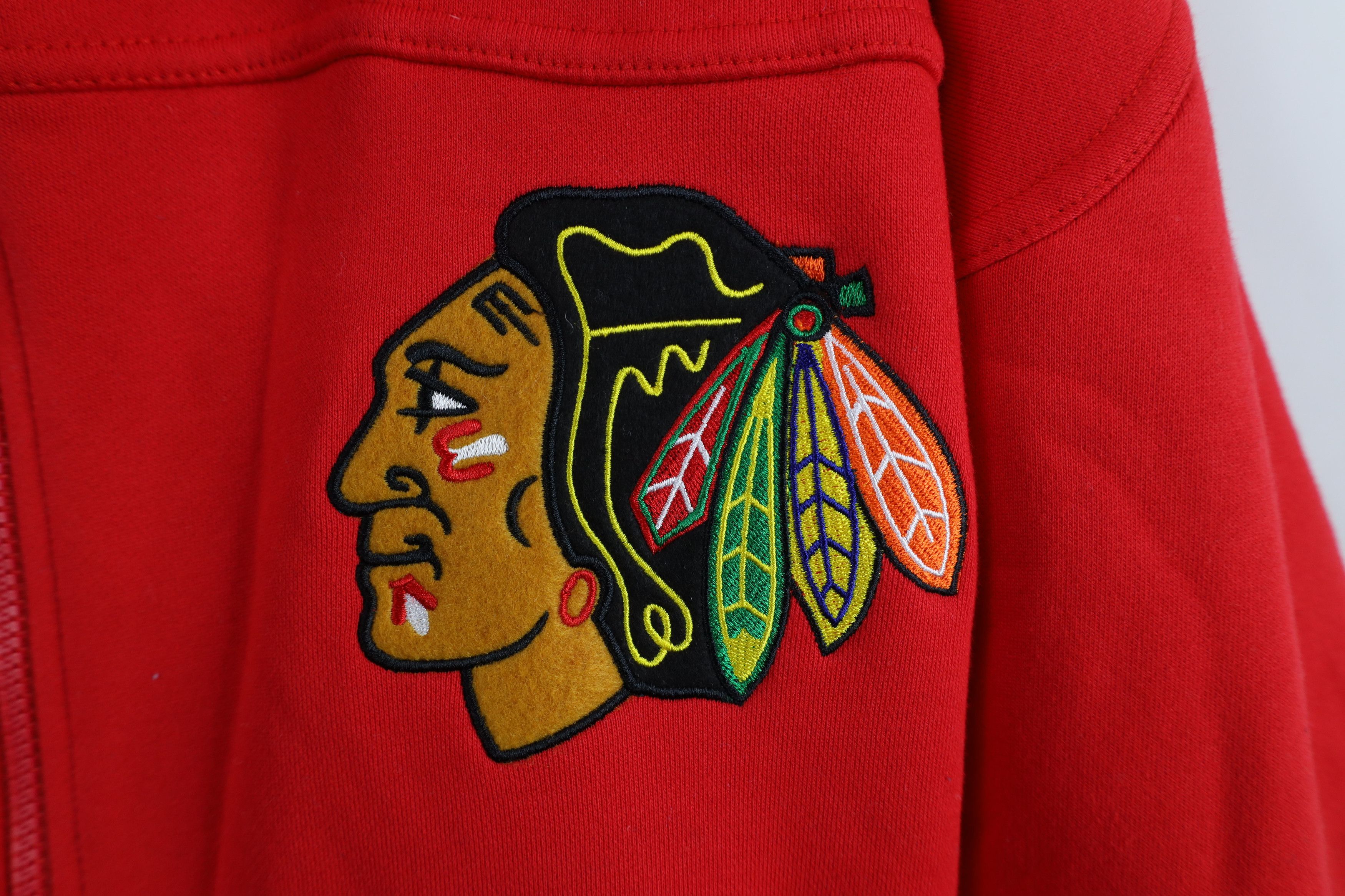 Vintage Fanatics Chicago Blackhawks Hockey Jersey Hoodie Sweatshirt Size US XXL / EU 58 / 5 - 4 Thumbnail