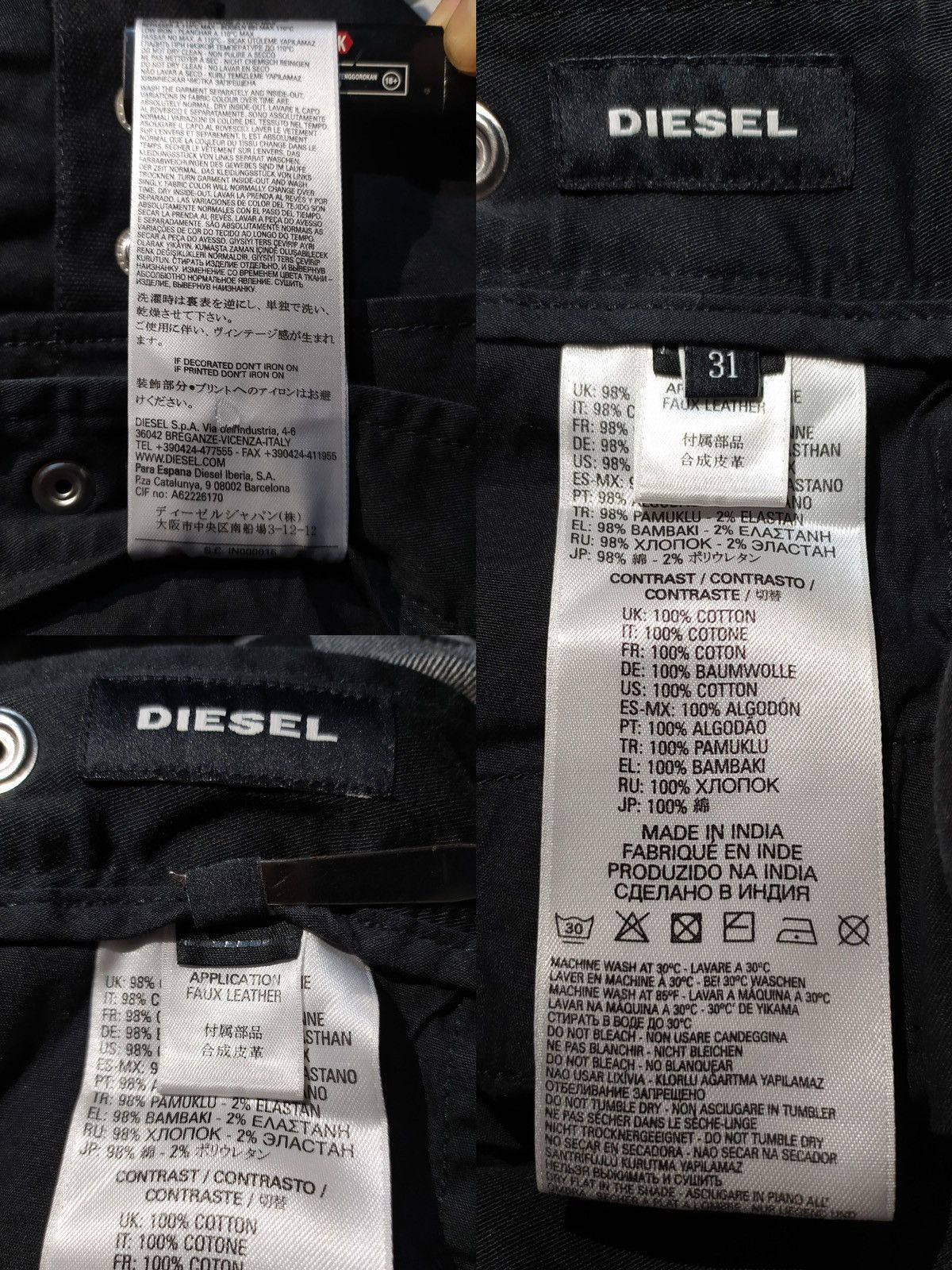 Diesel SS18 Diesel Bondage Cargo Pants Size US 32 / EU 48 - 6 Thumbnail