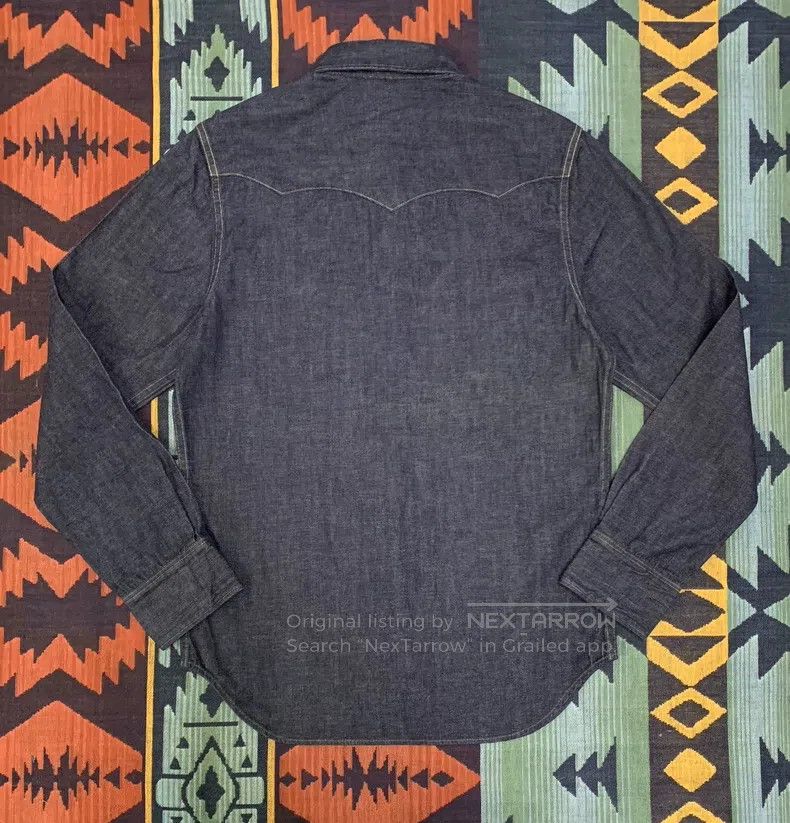 RRL Ralph Lauren RRL Ralph Lauren Raw Classic Denim Shirt Size US S / EU 44-46 / 1 - 2 Thumbnail