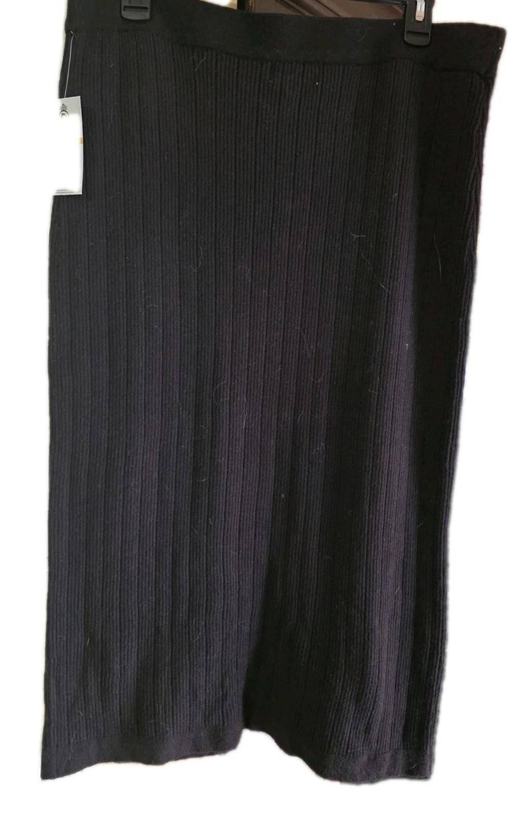 Other Sofia by Sofia Vergara Womens Pull On Sweater Skirt Black So Size 36" / US 14 / IT 50 - 5 Thumbnail