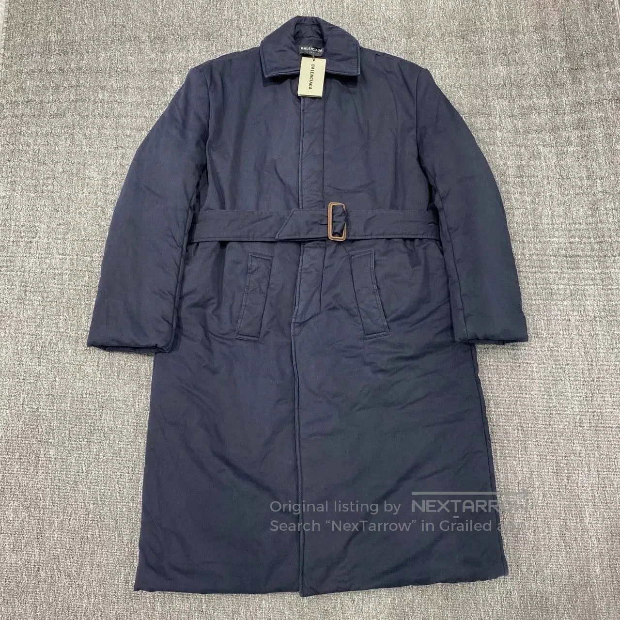 Balenciaga Balenciaga Blue Cotton Coat Outerwear. Size US M / EU 48-50 / 2 - 1 Thumbnail