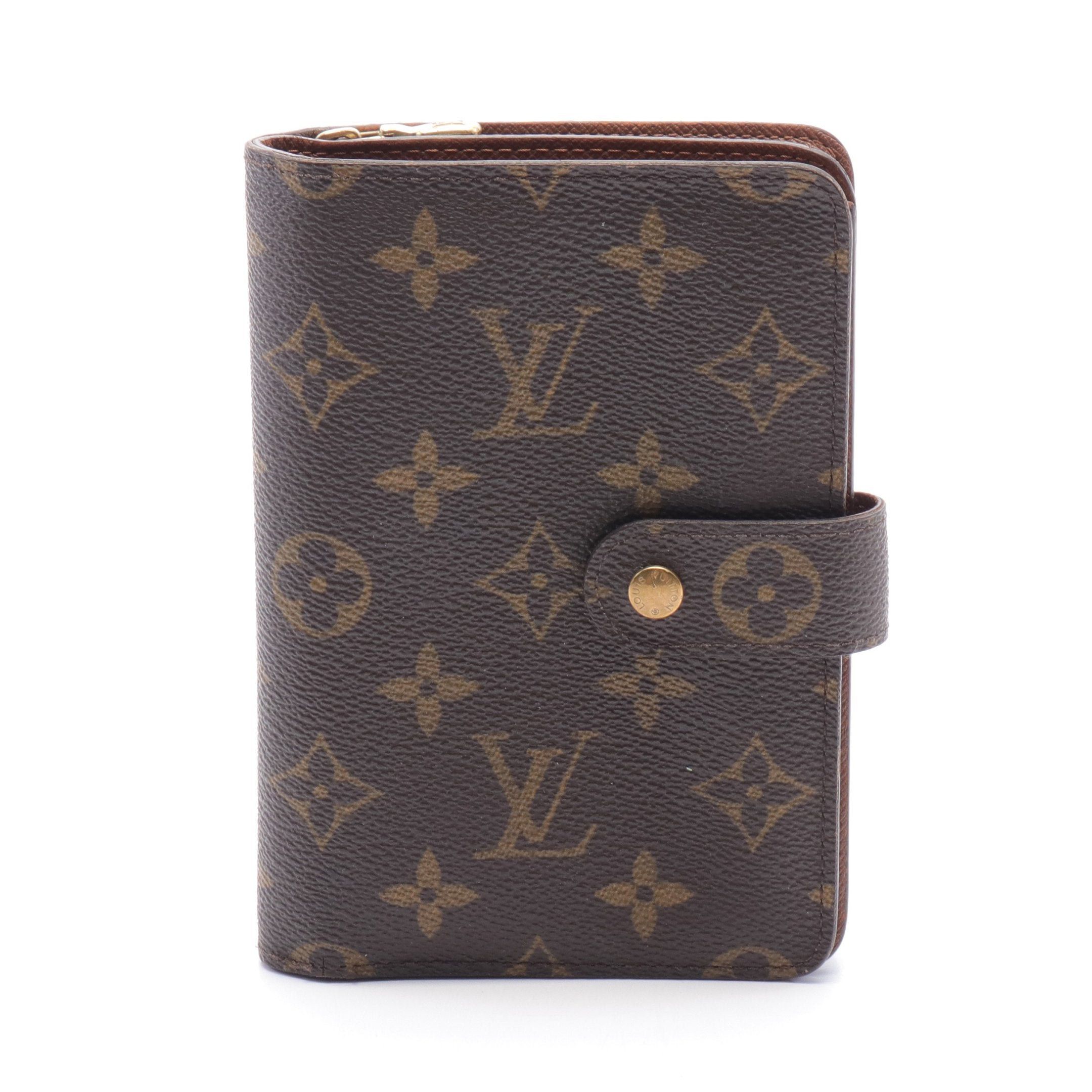 Louis Vuitton Louis Vuitton Porto Papier Zip Monogram Bi-Fold Wallet Brown Size ONE SIZE - 1 Thumbnail