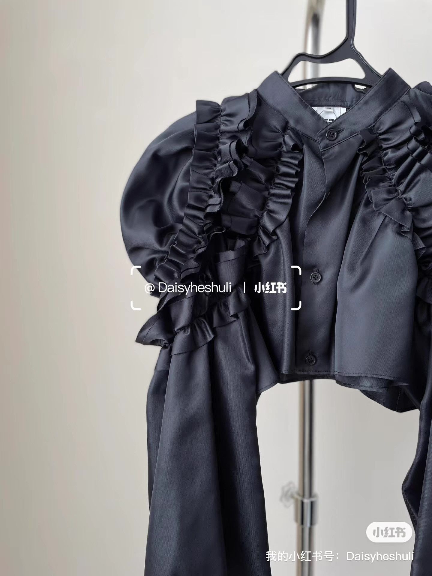 Comme des Garcons Comme des Garçons CDG Noir Ruffled Pleated Shirt Ｑ24 Size S / US 4 / IT 40 - 4 Thumbnail