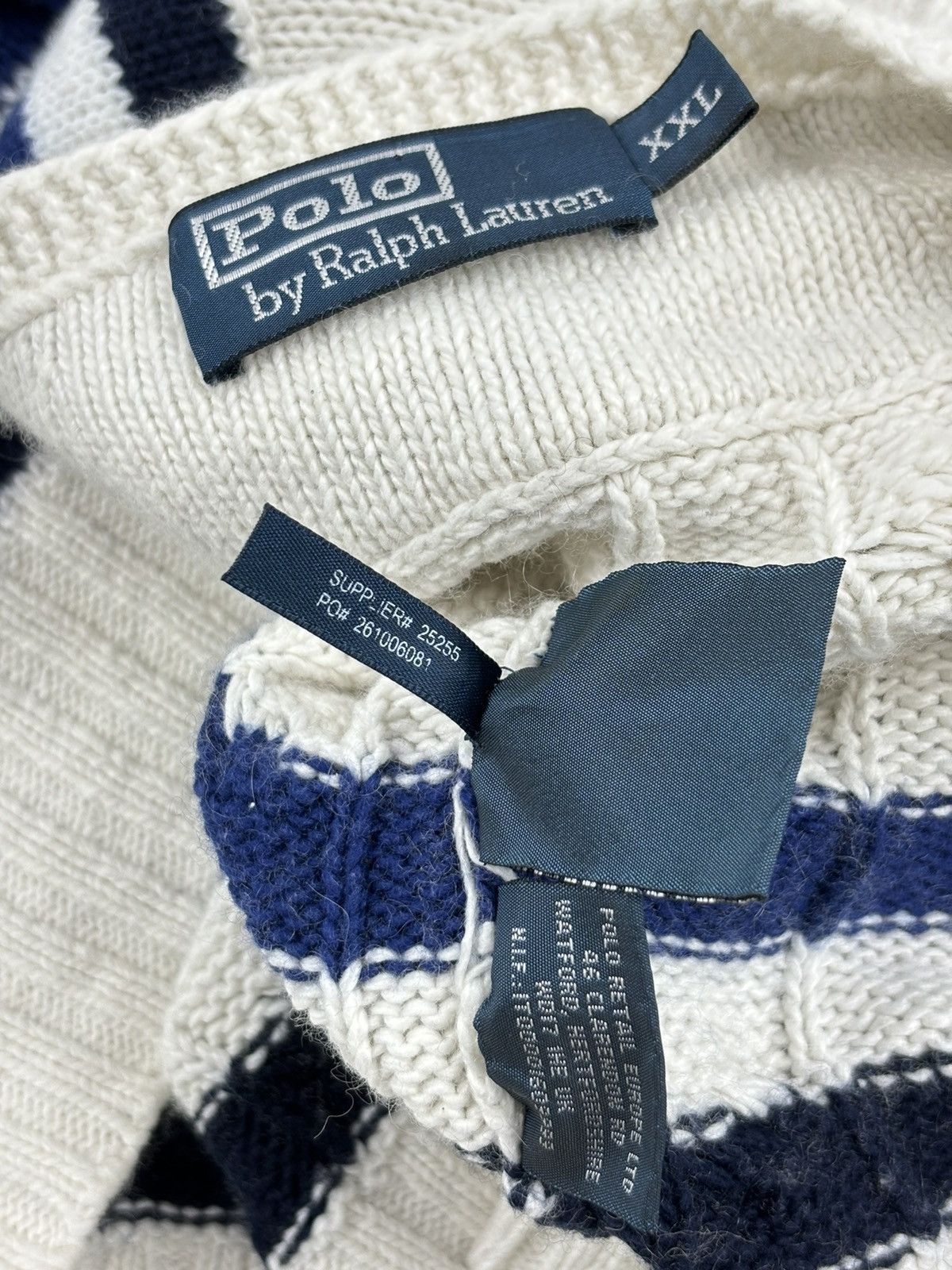 Polo Ralph Lauren 1922-1923 POLO Cashmere Cable-Knit Vest Tenis Gilet Jumper Size US XL / EU 56 / 4 - 14 Thumbnail