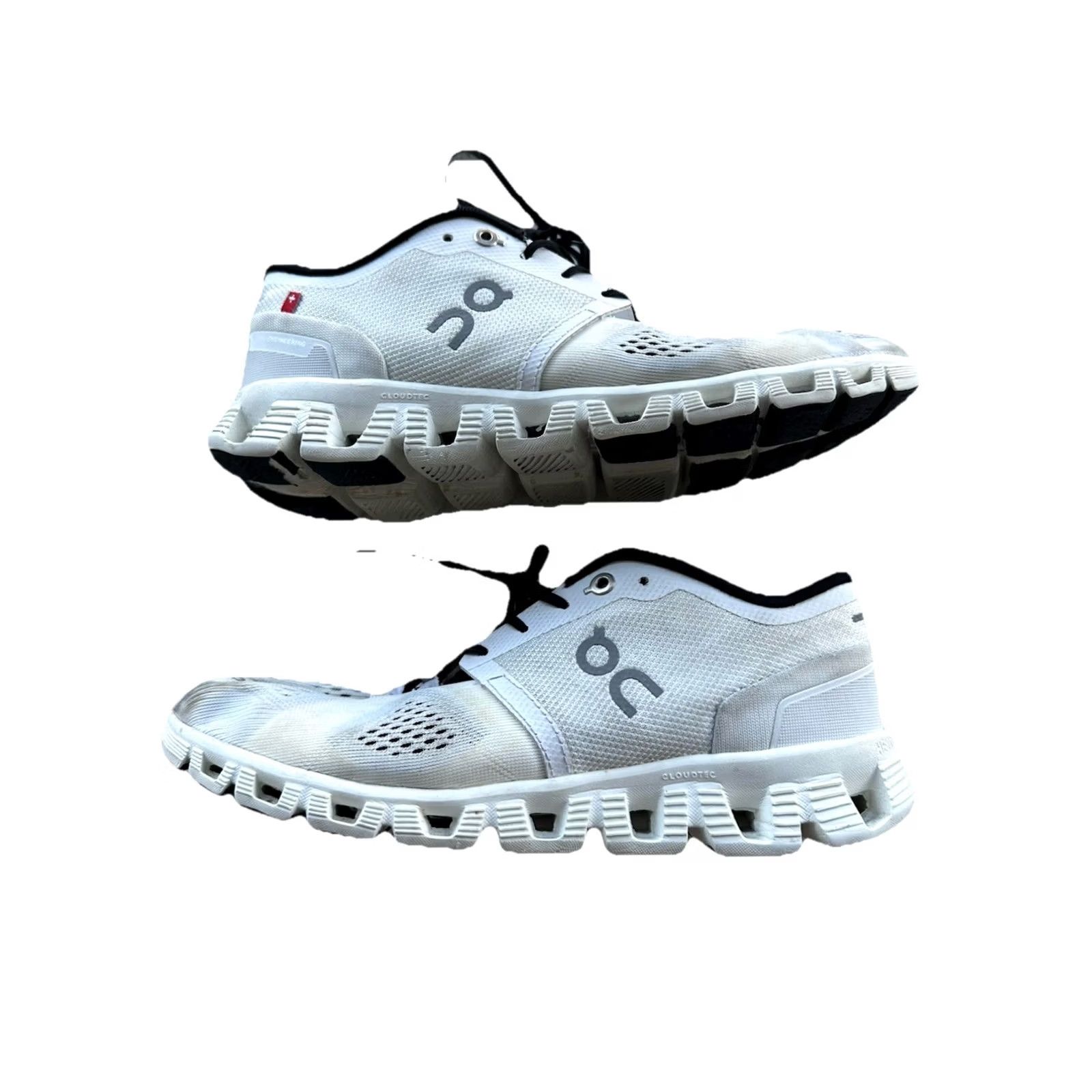 Vintage On Running Women's Cloud X Textile Synthetic Trainers White/Black Shoes, 8 M Size US 8 / IT 38 - 2 Thumbnail