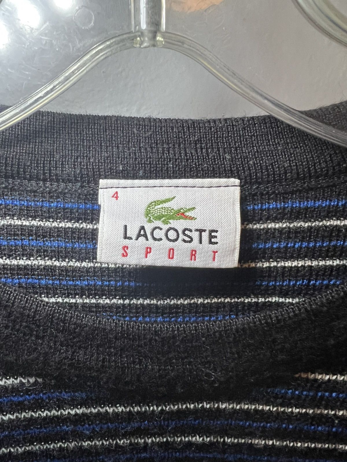 Lacoste Vintage Lacoste sport wool blend sweater Size US L / EU 52-54 / 3 - 3 Thumbnail