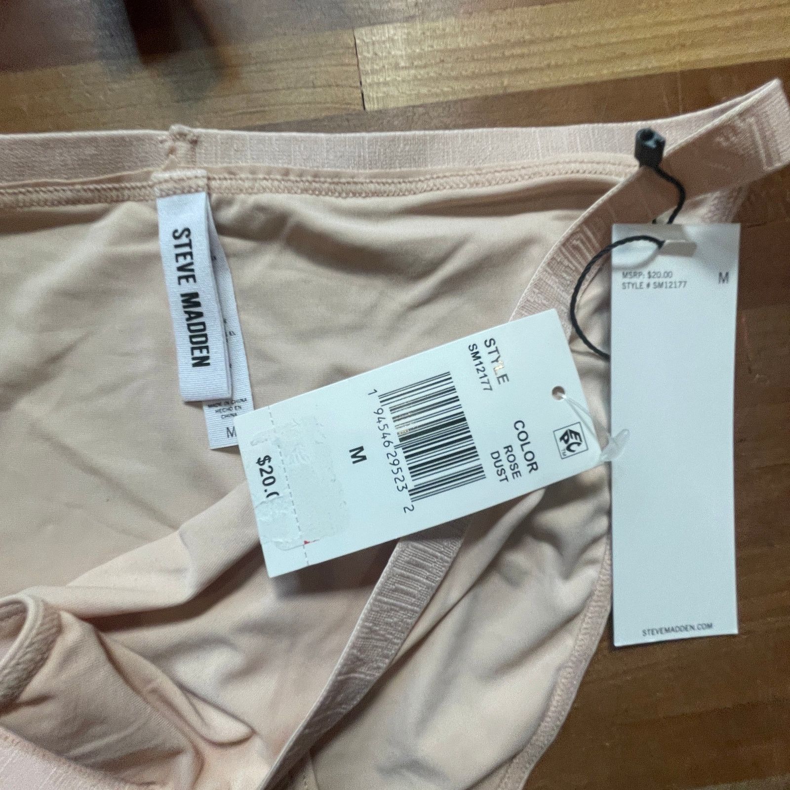 Steve Madden Steve Madden Women’s Triangle X-Back Bra/panty set, tan m Size ONE SIZE - 5 Thumbnail