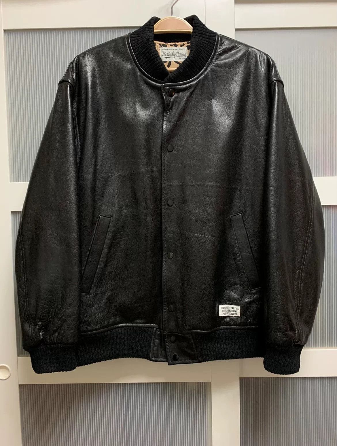 Wacko Maria Wacko Maria Leather Baseball Jacket with Lining Size US M / EU 48-50 / 2 - 1 Thumbnail