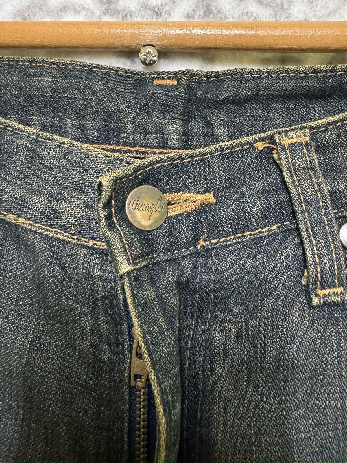 Vintage Wrangler Sun Faded Flared Mud Wash Bootcut Denim