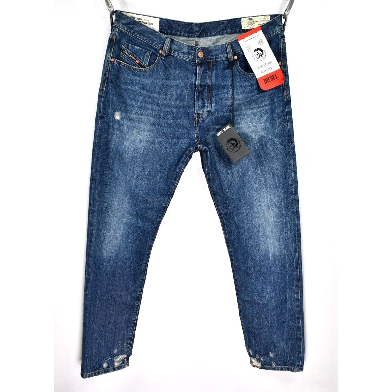 Diesel Diesel Mharky 080AG Slim Skinny Jeans 38 W Blue L32 Men Denim Slim Jeans" Size US 38 / EU 54 - 2 Thumbnail
