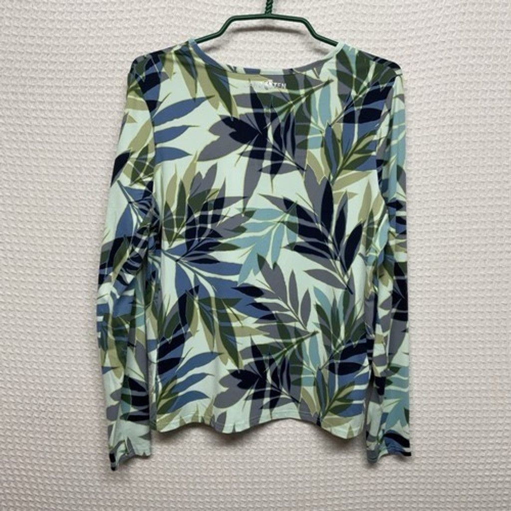 Hang Ten NWOT Hang Ten UPF50 Floral Rash Guard Swim Shirt Women L Size US 42 / EU 58 - 8 Thumbnail