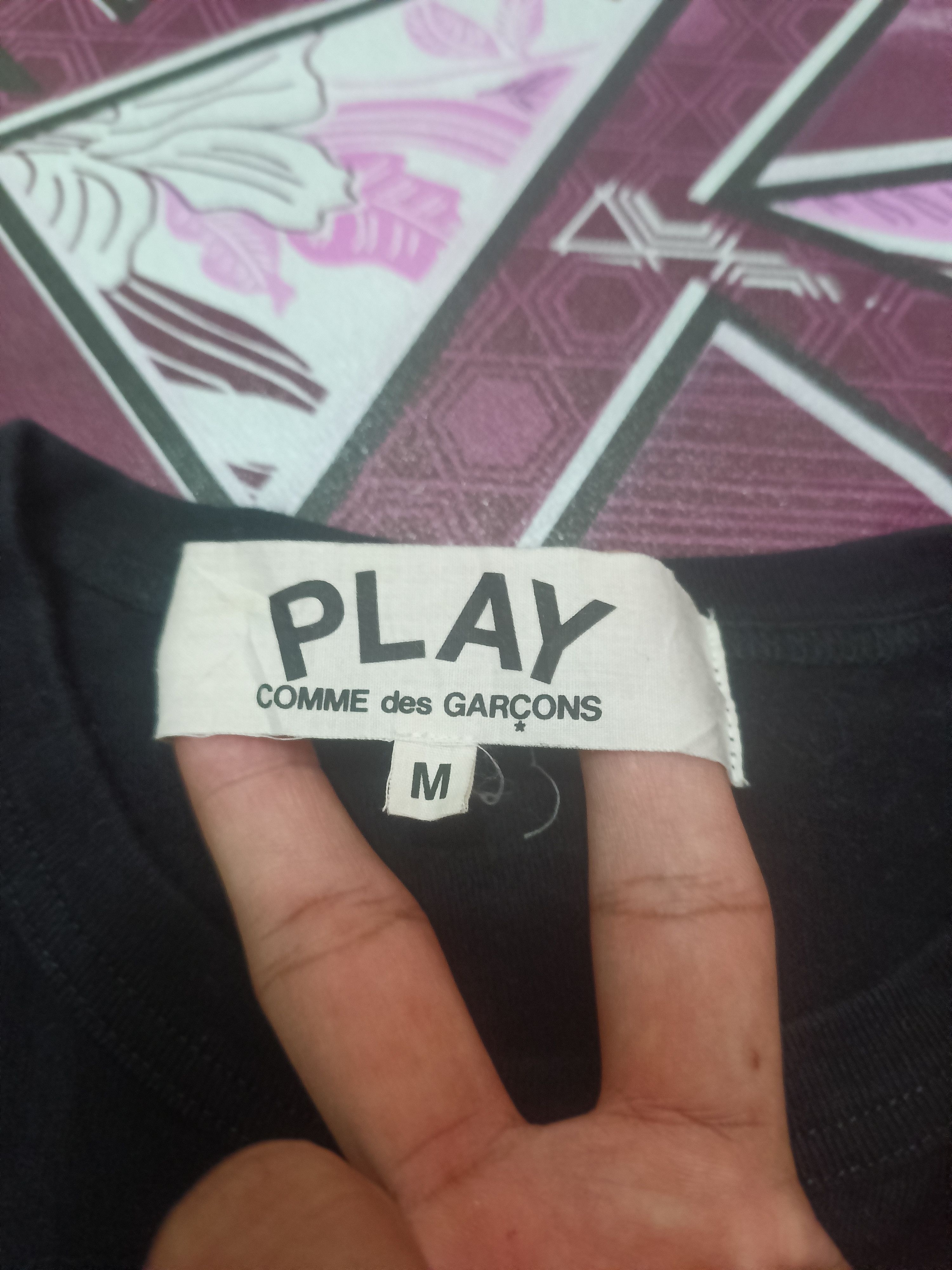 Comme des Garcons PLAY × Japanese Brand Vintage Play Comme des Garçons Long Sleeve Single Stitch Size M / US 6-8 / IT 42-44 - 3 Thumbnail