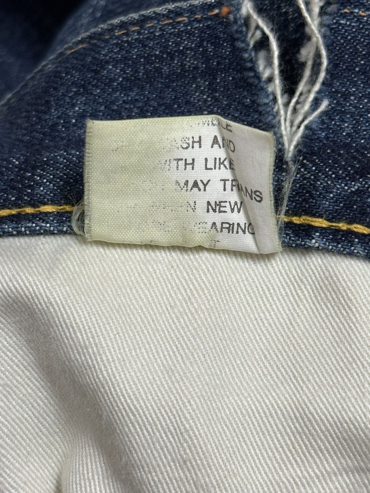 Evisu Vintage 80s Usa Evis Selvedge Faded Wash Style Baggy Jeans Size US 30 / EU 46 - 16 Thumbnail