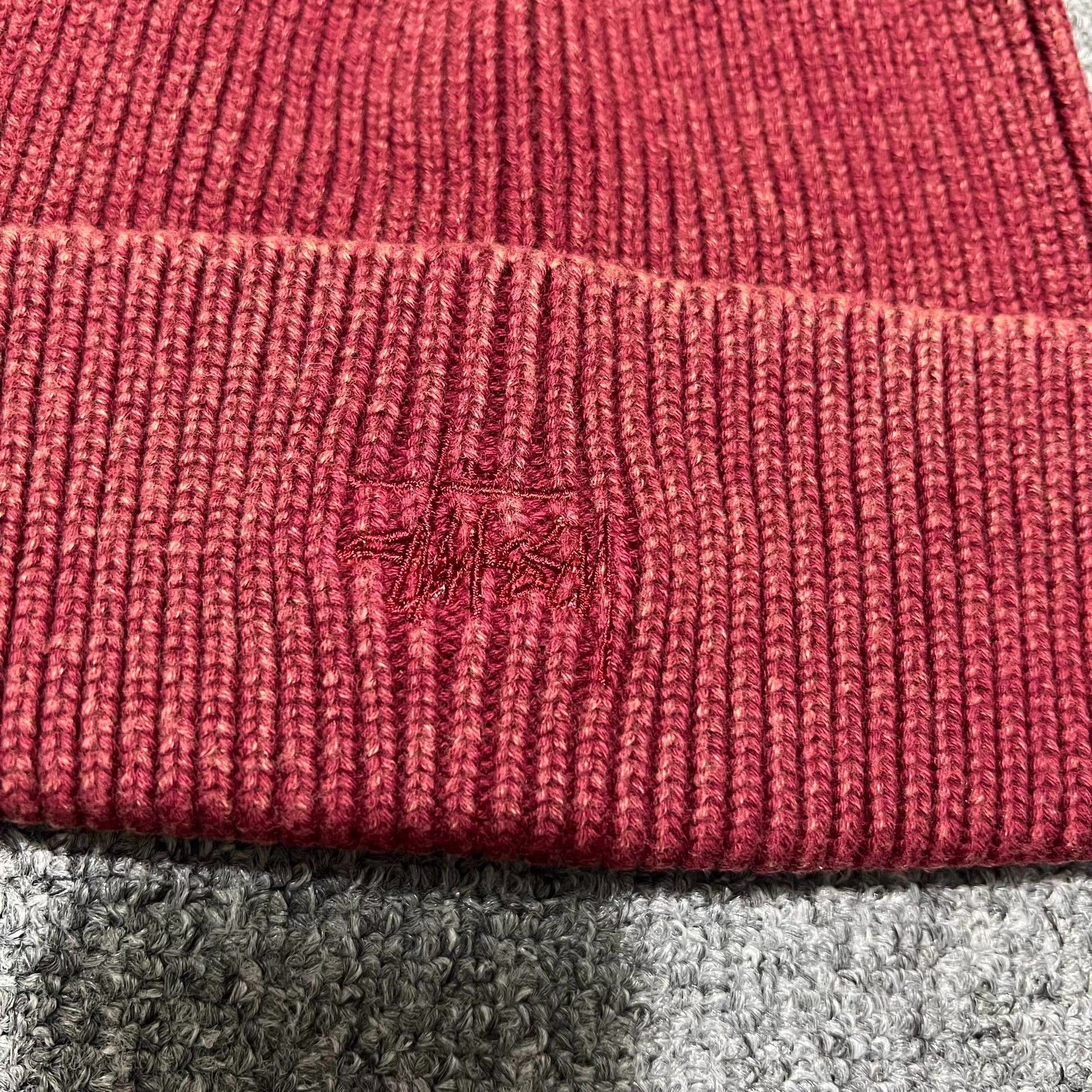 Stussy Stussy Washed Vintage Embroidered Logo Knit Beanie Q7 Size ONE SIZE - 3 Thumbnail