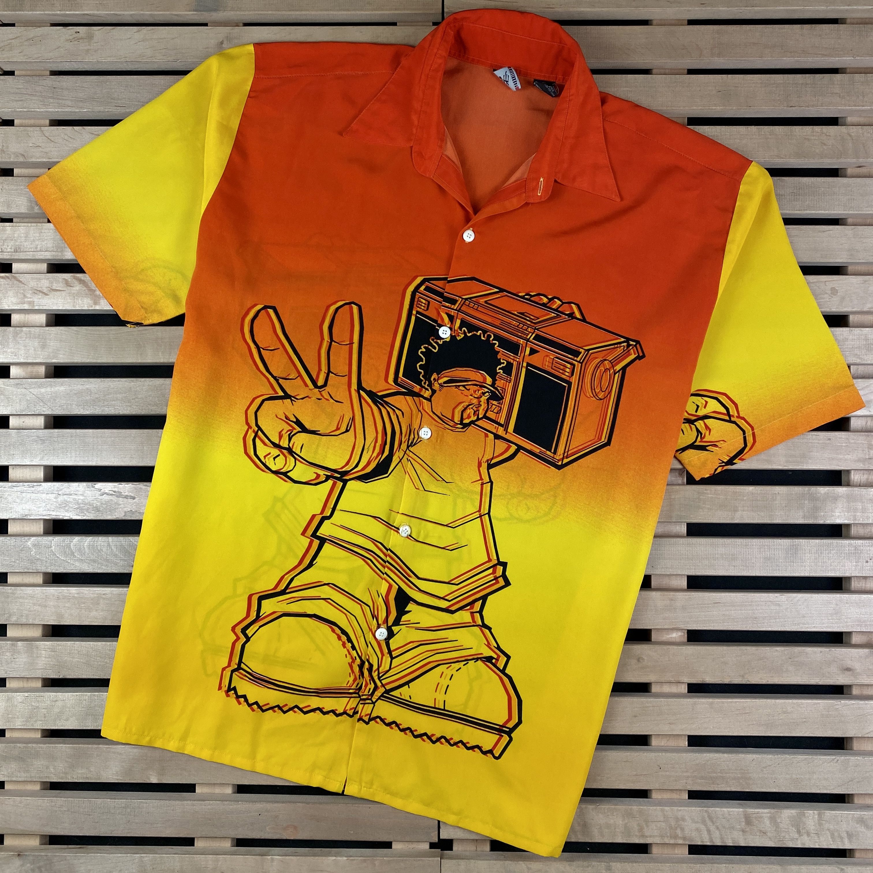 Vintage Mens Vintage Shirt Crazy Hawaiian Size XL Rap Style Size US XL / EU 56 / 4 - 1 Thumbnail