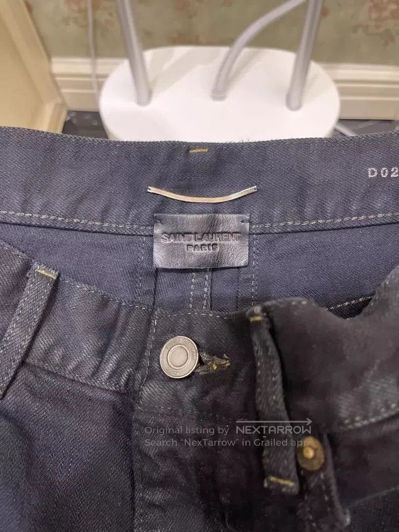 Saint Laurent Paris YSL SLP Distressed Denim Jeans D02. Size US 30 / EU 46 - 6 Thumbnail