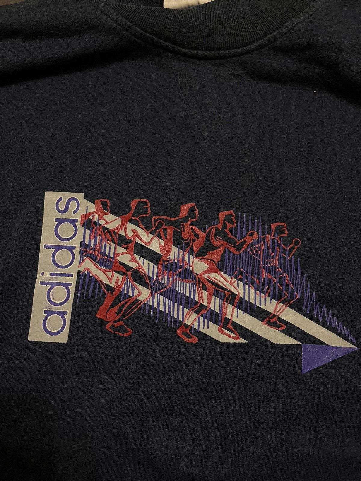 Adidas × Vintage Vintage Adidas Olympics Run Sweatshirt Rare Crewneck Rare Size US M / EU 48-50 / 2 - 3 Thumbnail