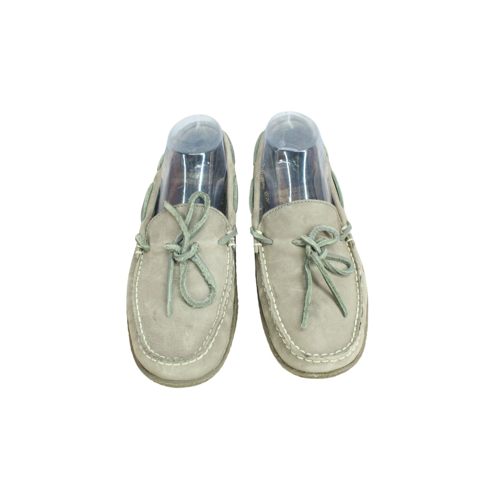 L.L. Bean × Leather LL Bean Leather Flannel-Lined Flexible Handsewn Slippers Size US 7 / EU 40 - 5 Thumbnail