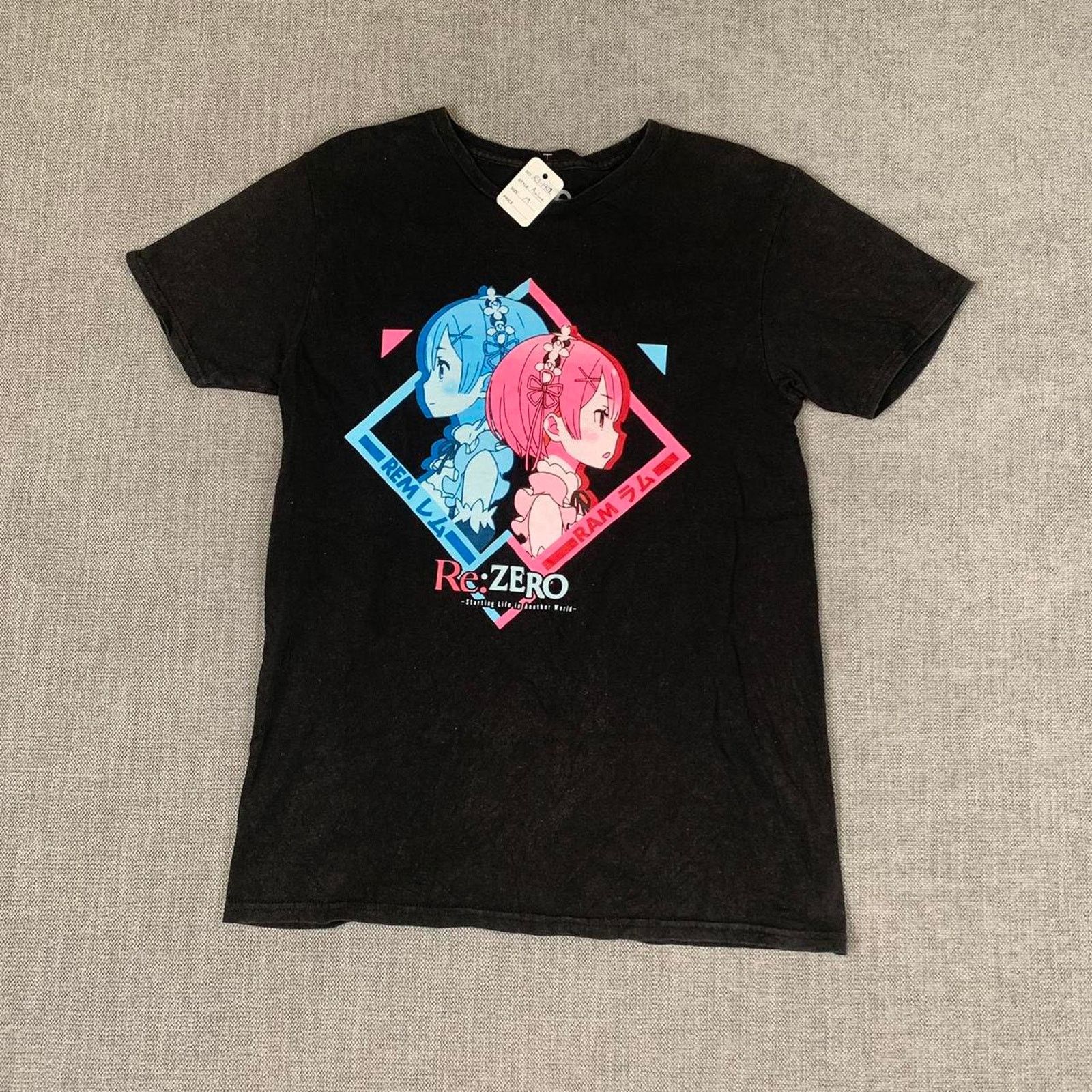 Anime Re:Zero Anime Black graphic T-Shirt Womans Medium Size US M / EU 48-50 / 2 - 5 Thumbnail
