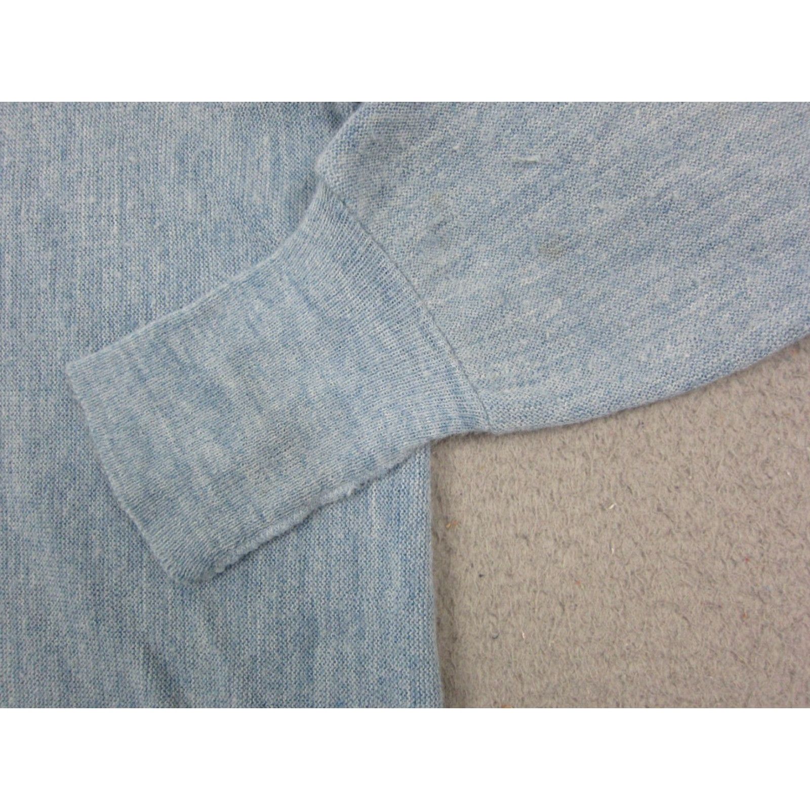 JCPenney VINTAGE J.C. Penney Cardigan Mens XL Sweater Blue 50s 60s Classic 80s 90s All Seasons Knit Long Sleeve V-Neck Button Logo Regular Size US XL / EU 56 / 4 - 7 Thumbnail