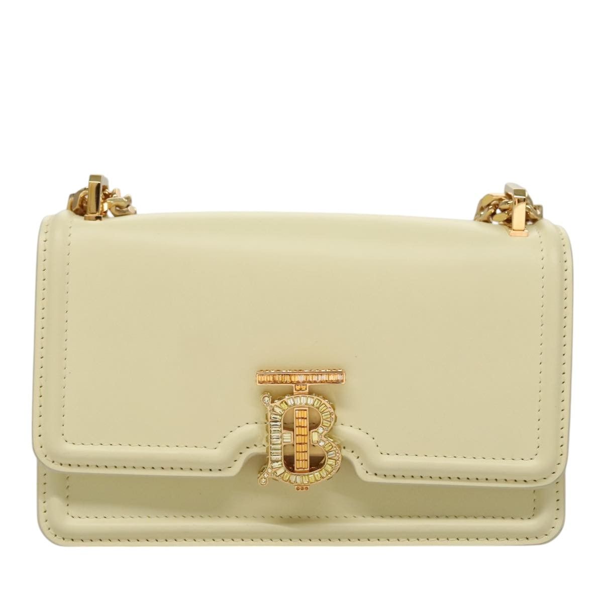 Burberry Tb Beige Leather Shoulder Bag (Pre-Owned) Size ONE SIZE - 1 Thumbnail