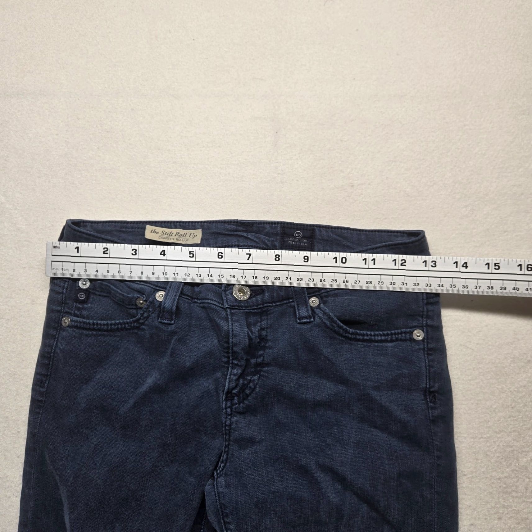 Vintage Adriano Goldschmied Jeans Women’s 25R The Stilt Cigarette Dark Wash Blue Skinny Adult Female Winter 90s? Size 42" / US 20 - 7 Thumbnail