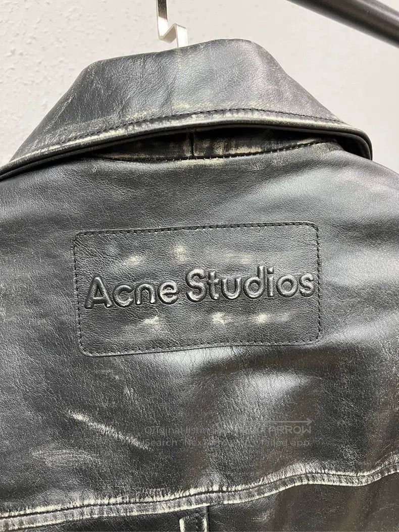Acne Studios Acne Studios Distressed leather jacket Size XXS / US 00 / IT 34 - 4 Thumbnail