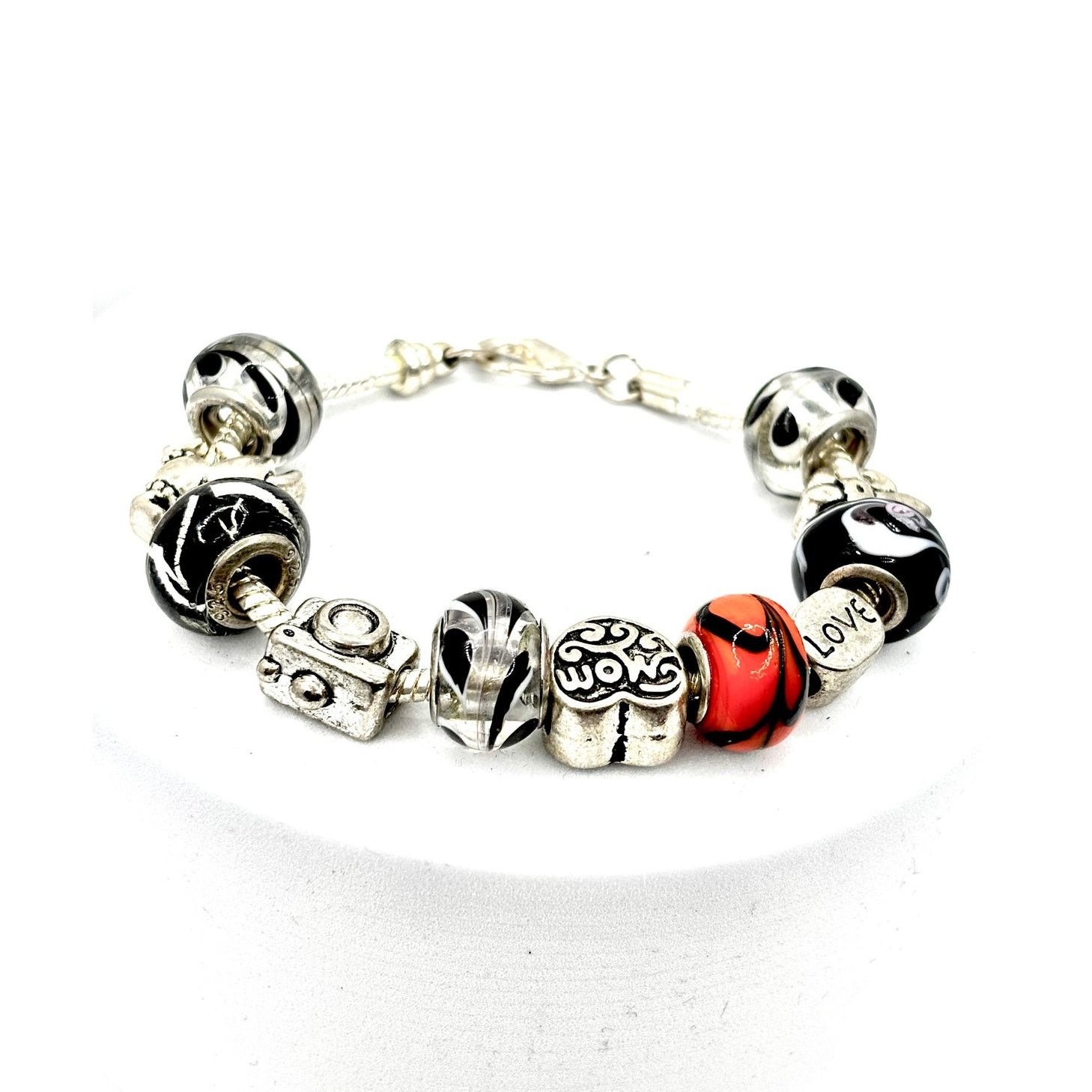 Other MOM Themed Sterling Silver European Bead Charm Bracelet Size ONE SIZE - 1 Thumbnail