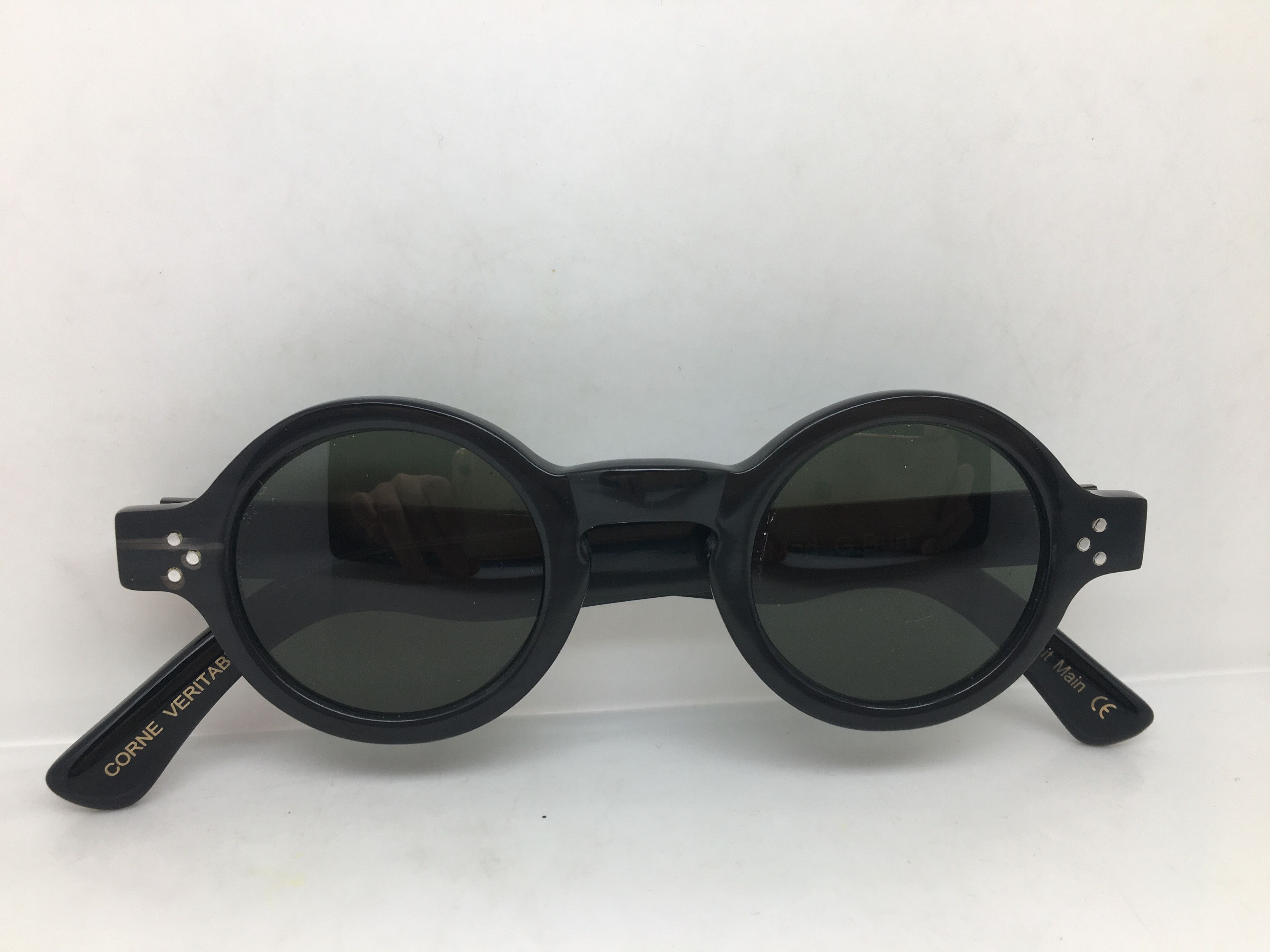 Lesca Lunetier Lesca Lesca Lunetier Genuine Horn G Burt Sunglasses Size ONE SIZE - 8 Thumbnail