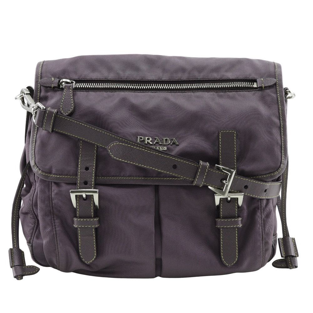 Prada Prada BT0687 Nylon×Leather 2way Shoulder Bag Leather Shoulder Bag BT0687 DUTY FREE for USA