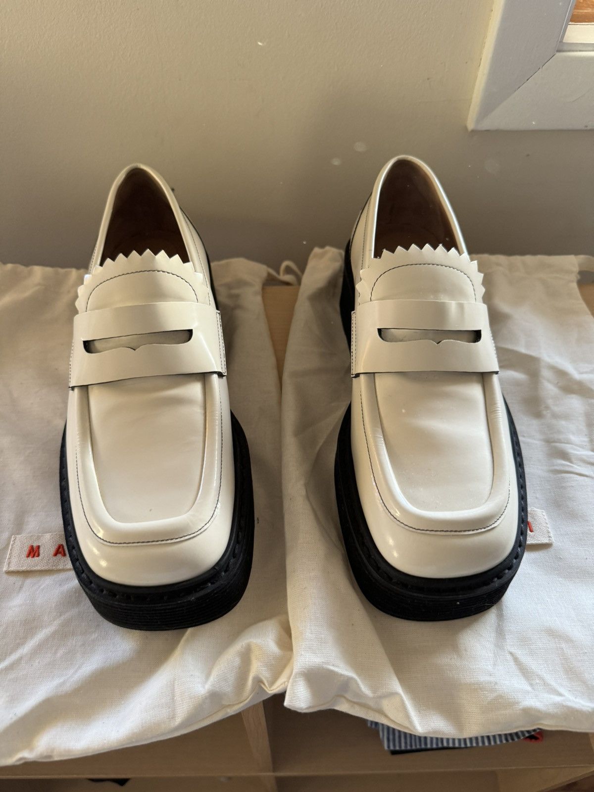 image of Marni Dress Shoes in White, Women's (Size 8.5)
